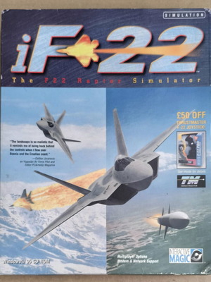 iF-22 The F-22 Raptor Simulator PC CD-ROM like new