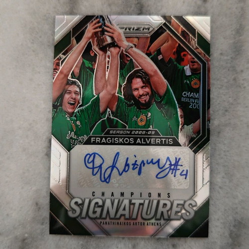Alvertis Diamantidis Champions Signatures Silver prizm 2023 card new