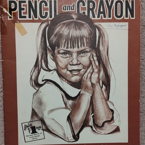 Sketch book used “SKETCH with PENIL and CRAYON”