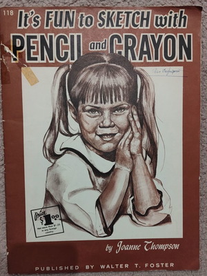 Sketch book used “SKETCH with PENIL and CRAYON”