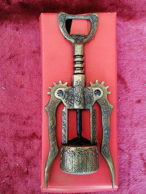 Corkscrew brass Italy new, set of 2 from 1990