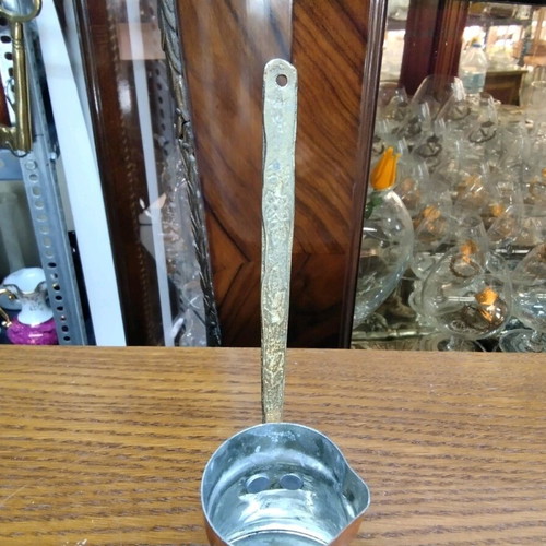 Bronze coffee pot used with iron handle for brewing coffee