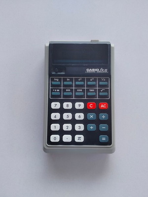 Casio fx-10 винтидж калкулатор употребяван, произведен в Япония, от 70-те