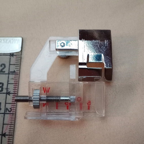 Presser foot for hemming new with adjustable width 5-20mm