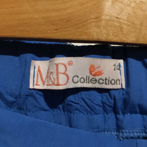 Girls' pants size 146 cm blue new for 12 years old