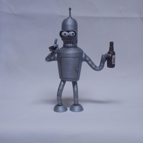 Futurama Bender figure like new, 3D printed, 20 cm