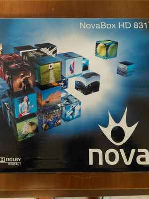 NovaBox HD 831 Nova HD δορυφορικός αποκωδικοποιητής με χειριστήριο και κουτί