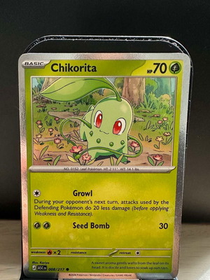 Pokemon TCG Chikorita 008 Tepig 029 Totodile 041 Cosmos Holo Promo Καινούργιο Ascended Heroes
