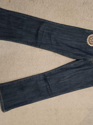Long Raxevsky denim pants like new, blue, size M