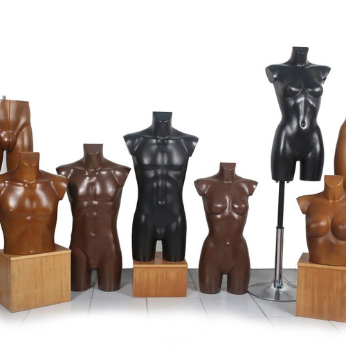 Display mannequins set of 9 in black, like new
