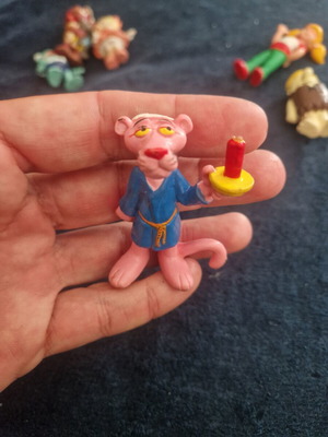 Pink Panther figure vintage PVC used, Bully 1983
