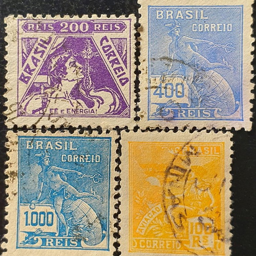 Brazil 1940 stamps, set of 4 pieces