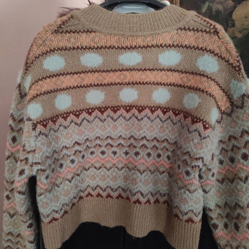 Zara crop sweater new, multicolor, size S/M