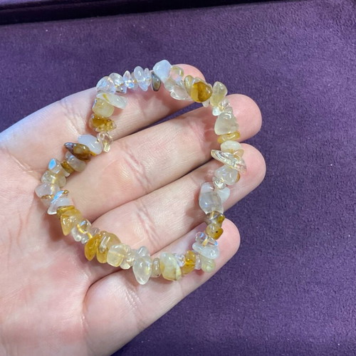 Bracelet with authentic Golden Healer unisex elastic