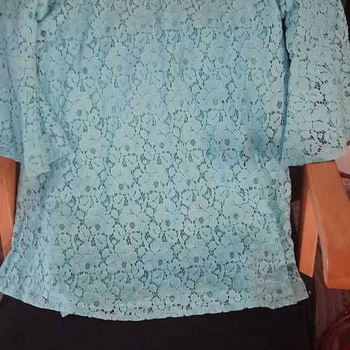 Mini lace dress turquoise Zig Zag new, size M