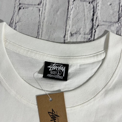 Stussy Shrooms Tee new, sizes M and L, white