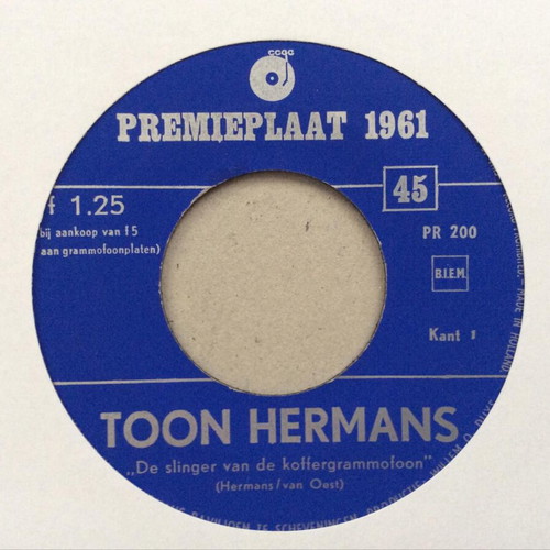 Toon Hermans / Wim Kan Premieplaat 1961 vinyl record like new, pop