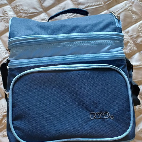 Polo lunch bag, blue, spacious and practical