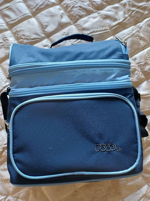 Polo lunch bag, blue, spacious and practical
