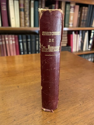 Oeuvres Choises De Guy De Maupassant First Edition Paris 1911 Used