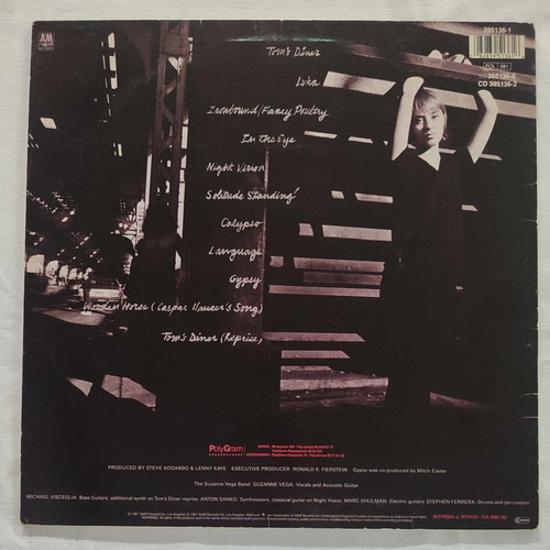 Suzanne Vega Solitude Standing vinyl record used, rock