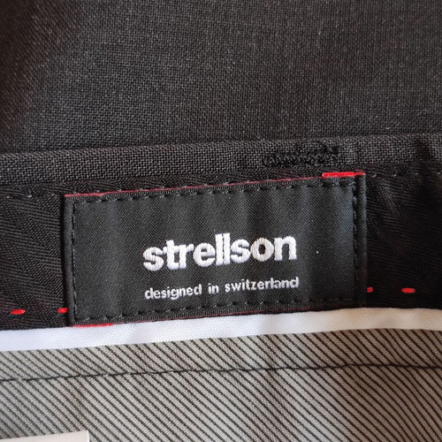 Strellson James men's suit trousers size 50 like new, black