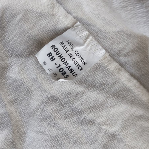 Blouse with open back used, white, size L