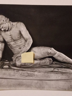 Καρτ ποστάλ Roma Museo Capitolino Gallo Morente μεταχειρισμένη, ασπρόμαυρη