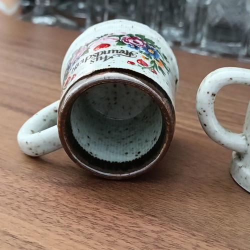 Vintage German shot glasses set of two, new