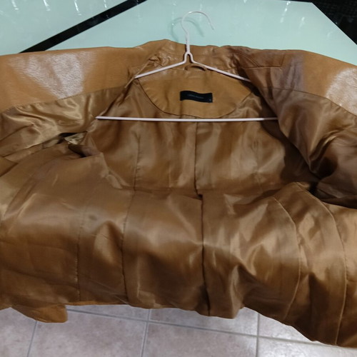 Leather jacket Vero Moda size S 38 beige like new
