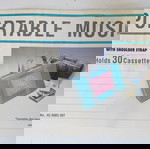  Σπάνια Τσάντα Μεταφοράς "Portable Music" για 30 κασέτες ήχου (MC/Walkman)