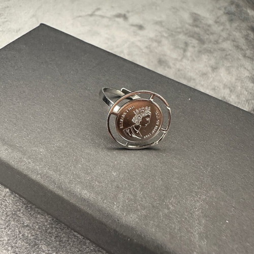 Queen Elizabeth stainless ring new handmade