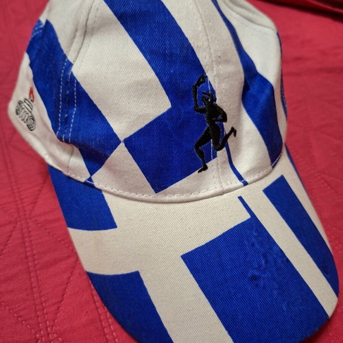 Hellas Cap one size 100% cotton like new, blue