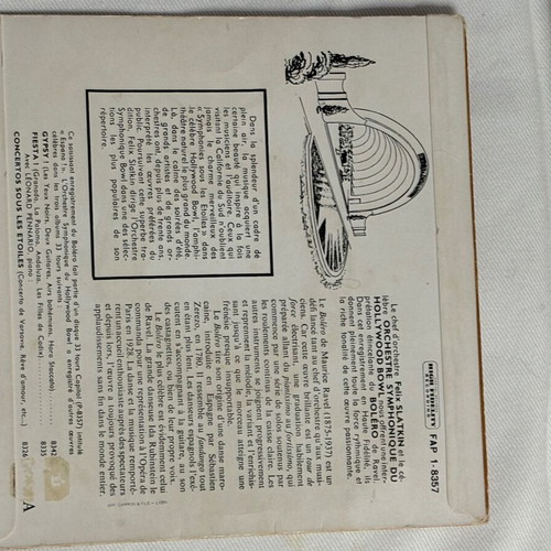 Bolero 45 RPM vinyl record by Ravel