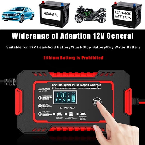 Automatic Car Battery Charger 12V 24V 10A with Display new