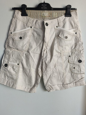 Attrattivo women's beige bermuda shorts, size S