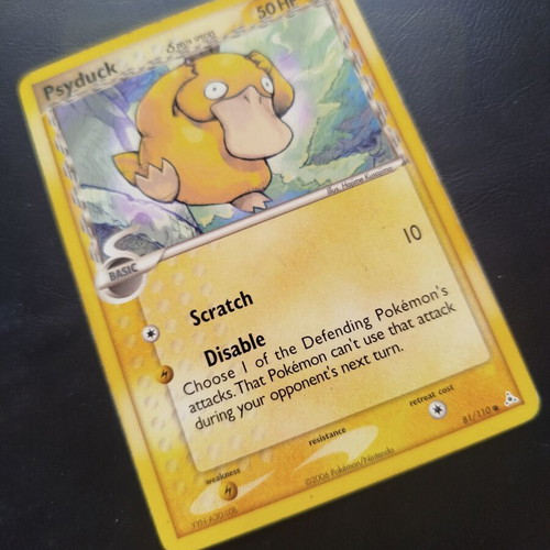 Psyduck Delta Species Holon Phantoms κάρτα μεταχειρισμένη, αριθμός 81/110
