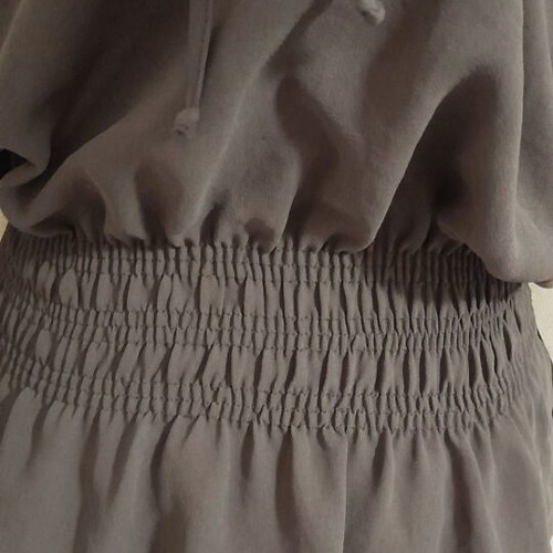 Zara blouse brown like new, crepe fabric, size M