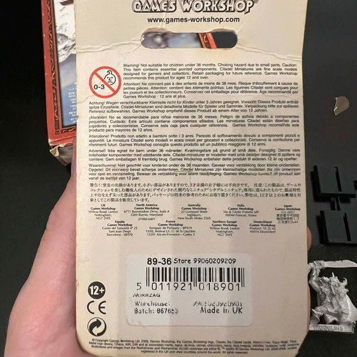 Warhammer Fantasy Wurrzag Orc Shaman and Goblin Bosses sealed and open blister