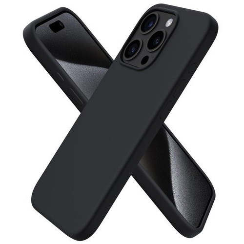 ORNARTO silicone case for iPhone 15 Pro 6.1 inch, black