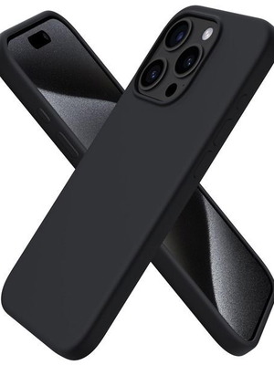 ORNARTO silicone case for iPhone 15 Pro 6.1 inch, black