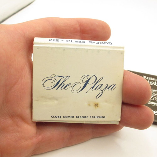 Vintage matchbox set of 3 hotels Monaco New York Budapest like new
