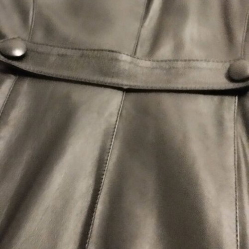 Damiano K. Milano leather coat black like new, custom-made