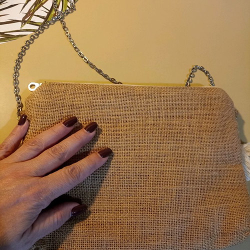 Achilleas Accessories boho style straw clutch bag new