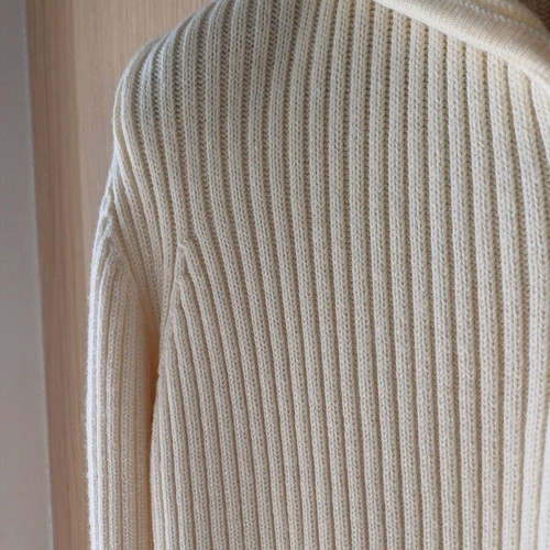 Bill Cost knitted cardigan with hood like new, ivory