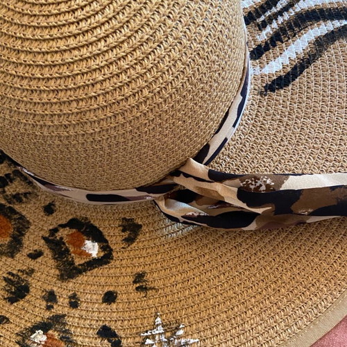 Hand-painted hat new, size 57