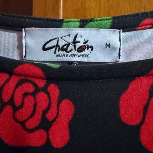 Chaton midi dress floral print like new, size M