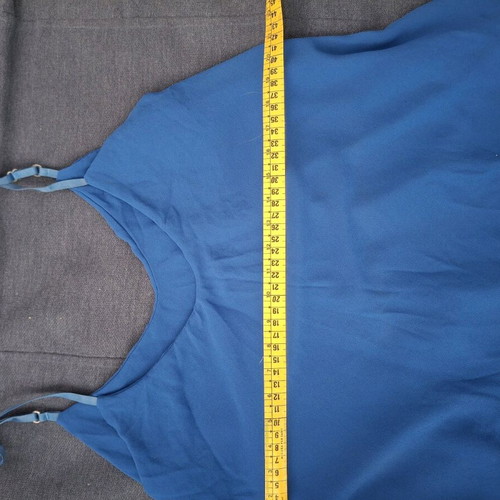 Women’s blue blouse medium used with adjustable straps