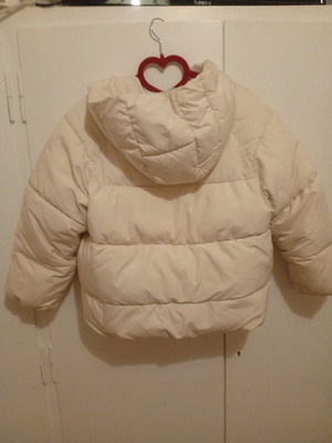 Zara jacket white like new, warm, size XS