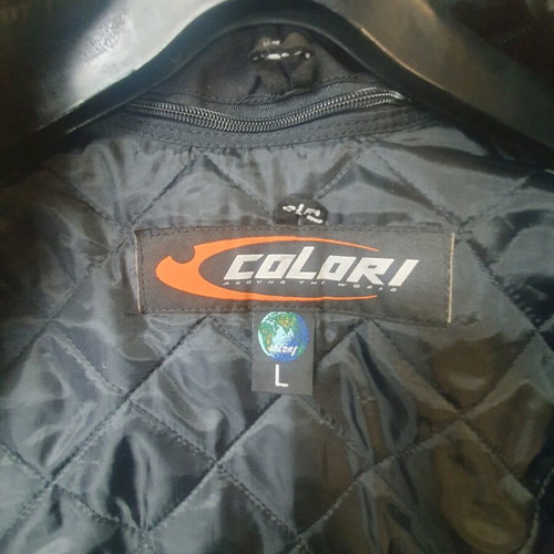 Colori motorcycle jacket black large size like new